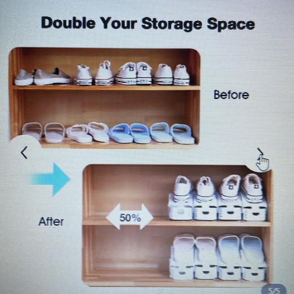 SHOE STACKERS Double Your Storage Space and DISTINCTION - Picture 4 of 4